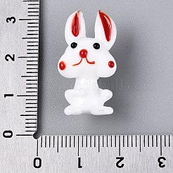 Decorazioni per esposizione di statuine di conigli in vetro lavorato a lume fatte a mano&nbsp;LAMP-N034-27