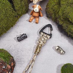 3 stücke 3 farben outdoor edc werkzeug messing fallschirm seil europäischen perlen&nbsp;KK-NB0003-59
