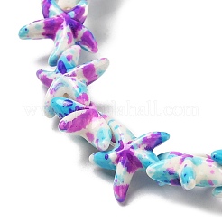 Brins de perles synthétiques teintes en turquoise&nbsp;LS-G-P507-04E
