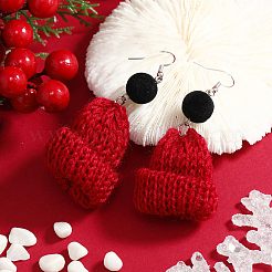 Хлопковые шляпные серьги-подвески&nbsp;ZG3392-1