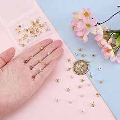 80 шт. подвески-булавки с чашечкой из нержавеющей стали 304 STAS-ME0001-80