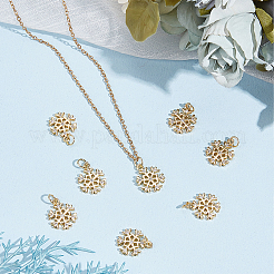 10 шт. рождественская стойка с покрытием из латуни подвески ZIRC-BBC0002-85