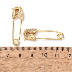 Pendenti in zirconi cubici trasparenti in micro pavè di ottone&nbsp;KK-K422-07G