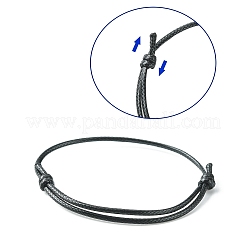 Корейская вощеной шнур браслет полиэстера делает AJEW-JB00011-19