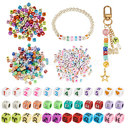 700pcs 3 Arten undurchsichtige Acrylperlen&nbsp;OACR-PJ0001-01C
