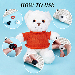 48 шт. 6-цветный глаз для безопасного изготовления поделок из смолы&nbsp;DIY-PH0030-99A