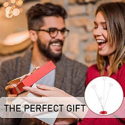 Подставки для фотографий на память в форме сердца из смолы ODIS-WH0329-26