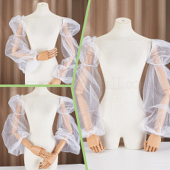 Съемные рукава-фонарики из органзы AJEW-WH0270-359A