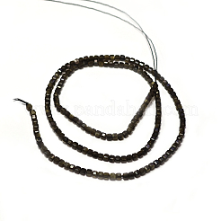 Естественный золотистый отлив обсидиан бисер пряди&nbsp;LS-G-A026-B04-2mm