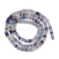 Природных красочные флюорита бисер нитей G-P553-F09-02
