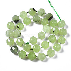 Hilos de abalorios de jade blanco natural&nbsp;G-T132-047C
