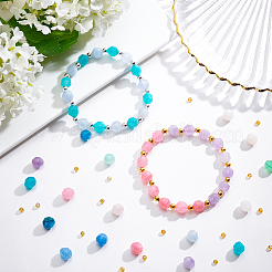 90 шт. 9-х цветные бусины из натурального доломита&nbsp;G-NB0003-21