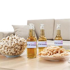 1 пакет самоклеящихся пластиковых этикеток-наклеек DIY-CN0002-09G