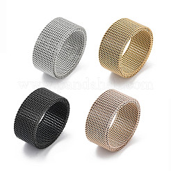 201 Edelstahl-Fingerringe&nbsp;RJEW-H242-01A