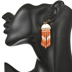 Pendientes de araña de latón para mujer.&nbsp;EJEW-MZ00757-03