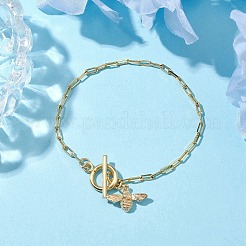 Braccialetti con ciondoli ape in ottone&nbsp;BJEW-JB10399