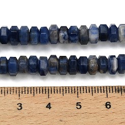 Природный содалит бисер нитей G-G317-A17-3x6mm