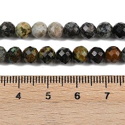 Бусы натуральная африканская бирюза (яшма) G-G281-B01-6mm