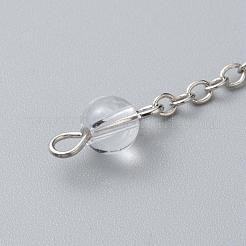 Маятники из латуни с кристаллами платинового цвета&nbsp;MAK-M015-01I