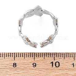 Anelli polsini in acciaio inossidabile 304&nbsp;RJEW-D306-27P-06