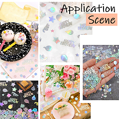 2 пакетик пластикового конфетти&nbsp;DIY-SC0031-54B