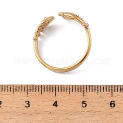 Offene Manschettenringe aus Edelstahl 304 und Kristallstrass.&nbsp;RB-G001-03G-01