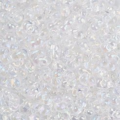 Прозрачный цвет радуги стеклянный бисер&nbsp;X1-SEED-K010-02