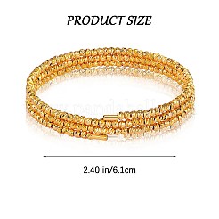 Браслет-кафф из латуни с бусинами&nbsp;JB762A