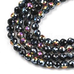 Гальванизируйте прозрачные стеклянные бусины&nbsp;EGLA-B013-02A-FR13