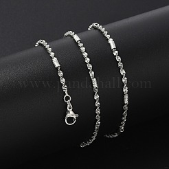 Латунные цепочки сингапур ожерелья для женщин NJEW-D302-38P