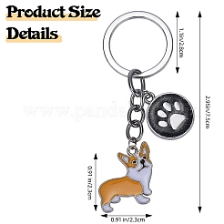 Брелки из сплава эмали KEYC-SW00007-03