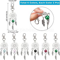 12 шт. большие подвески из цинкового сплава 6 цветов FIND-NB0002-37