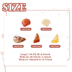 100 г 5 цвета акриловые бусины с имитацией драгоценных камней OACR-TA0002-85