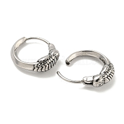 Серьги-кольца из хирургической нержавеющей стали 316 EJEW-D096-13L-AS