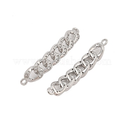 Ciondoli connettore in ottone con micro pavé di zirconi chiari&nbsp;KK-L223-016P