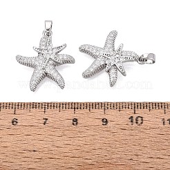 Pendenti in zirconi cubici trasparenti in micro pavè di ottone&nbsp;CU-CBACF4B-01P