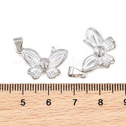 Pendentifs à épingle en laiton avec micro-oxyde de zirconium transparent&nbsp;KK-CBA6A75-51A-P