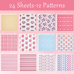 24 stücke 12 arten sammelalbum papierblöcke&nbsp;DIY-WH0028-47F