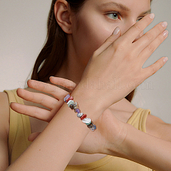 7 Stile natürlicher Amethyst & Gold Rutilquarz & Tigerauge & roter Jaspis & Lapislazuli & grüner Aventurin & Quarzkristall-Chip-Perlen-Sets&nbsp;G-PA0001-96