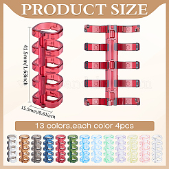 52 шт. 13-цветные пластиковые папки с 5 отверстиями для свободного переплета&nbsp;DIY-MA0006-76