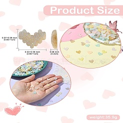 200шт градиент цвета радуги переливающееся покрытие прозрачная смола декоден кабошоны&nbsp;RESI-CJ0004-30