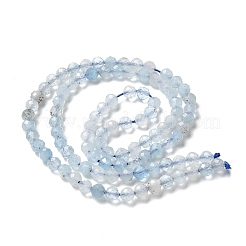 Природные Аквамарин бисер нитей&nbsp;G-F509-02-4mm