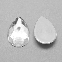 Cabochons de strass à dos plat en acrylique&nbsp;GACR-Q010-10x14-16