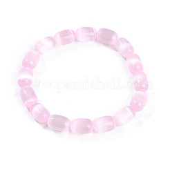 Stretch-Armbänder aus gefärbten natürlichen Selenitsäulenperlen für Frauen&nbsp;BJEW-I312-05E