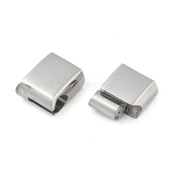 Fermoirs magnétiques en acier inoxydable chirurgical 316 résistant au ternissement avec emembouts collées&nbsp;STAS-F269-02P-01A