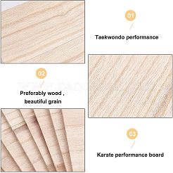 Karate-Brechbretter aus Holz&nbsp;LS-WOOD-WH0027-51A