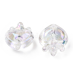 УФ-покрытие прозрачные радужные переливающиеся акриловые бусины&nbsp;OACR-T027-01-C05