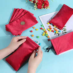 8шт. прямоугольный бархатный со стальным футляром для очков ABAG-BBC0001-15B