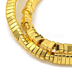 Синтетические немагнитные синтетические гематитовые бусины с гальваническим покрытием&nbsp;G-I360-I01-01