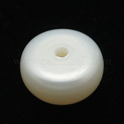 グレードaa天然養殖淡水パールビーズ  片穴  半円  ホワイト  7~7.5x5.5~6.5mm  穴：1mm&nbsp;PEAR-D001-7-7.5-2AA